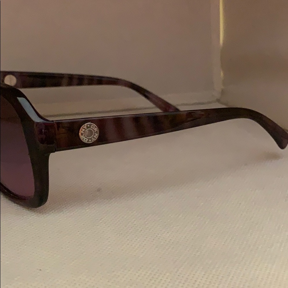 DKNY sunglasses. Dark purple tortoise like frame. - Picture 3 of 8